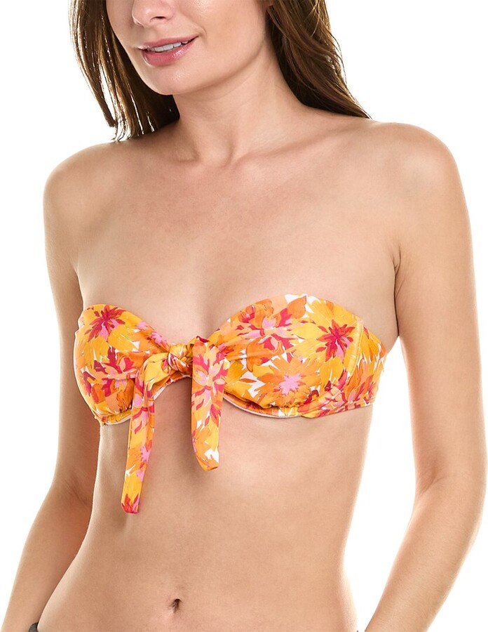 Vix Lowana Mustard Knot Bandeau Top