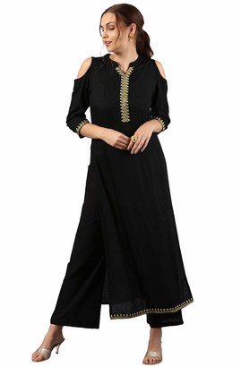 black evening tunic tops