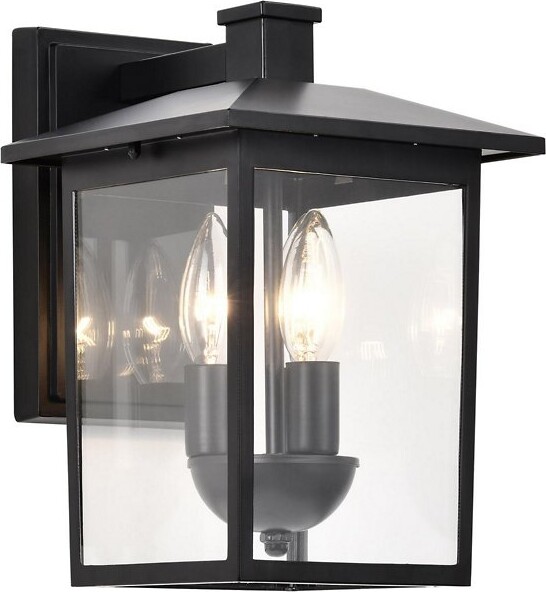 Alder & Ore Arlen Outdoor Wall Sconce in Black, Size: 3 light