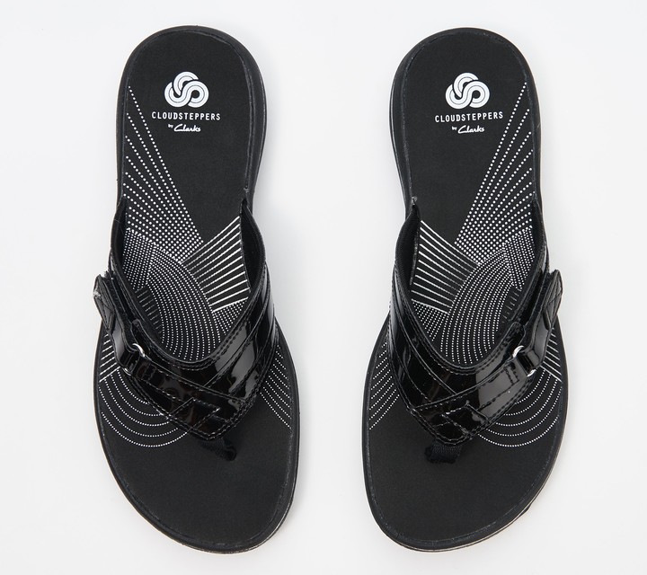 clarks breeze sea black patent