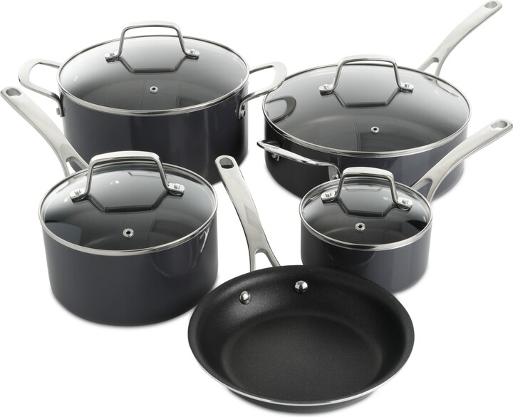 Martha Stewart Collection Lockton 10Pc. Nonstick Aluminum Cookware Set, Created for Macy's