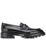 Thumbnail for your product : Santoni Almond-Toe Loafers