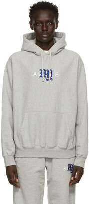Awake NY Grey College Logo Hoodie - ShopStyle