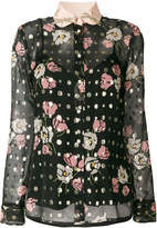 Red Valentino semi-sheer floral 
