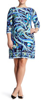 Thumbnail for your product : London Times Pucci Flower Scroll Shift Dress (Plus)