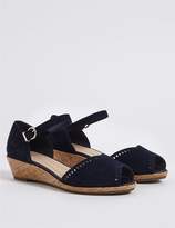 Thumbnail for your product : Marks and Spencer Wide Fit Suede Wedge Sandals