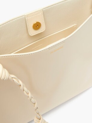 Jil Sander Tangle Medium Braided-strap Leather Shoulder Bag - White