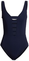 Thumbnail for your product : Karla Colletto Swim Seraphina V-Neck One-Piece Swimsuit