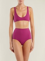 Thumbnail for your product : Rochelle Sara The Emily High-rise Bikini Briefs - Pink