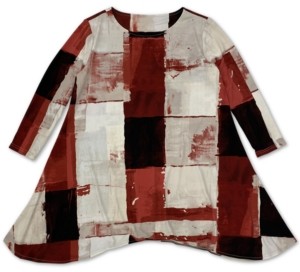 macy's red plus size tops