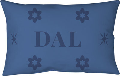 Khieu Dallas Basketball Indoor/Outdoor Blown & Closed Pillow 20 inch x 14 inch