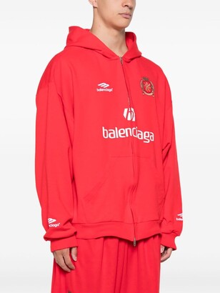 トップス BALENCIAGA 24SS Soccer Paris Zip-Hoodie Balenciaga Paris Soccer zip-up hoodie - ShopStyle