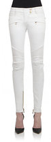 Thumbnail for your product : Balmain Stretch Cotton Moto Jeans