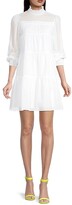 Thumbnail for your product : MICHAEL Michael Kors Tiered Tent Cotton Minidress