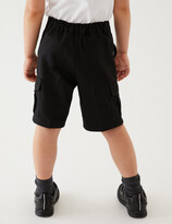 Thumbnail for your product : Marks and Spencer 2pk Boys' Regular Leg Cargo School Shorts (2-14 Yrs)