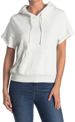 short sleeve zip hoodie plus size