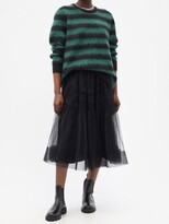 Thumbnail for your product : Bella Freud Striped Mohair-blend Sweater - Green Stripe
