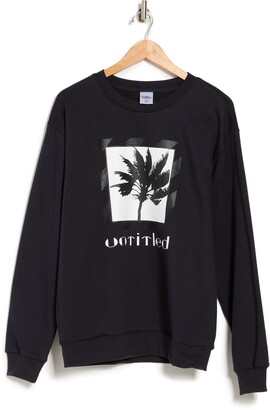 Designs Untitled Palm Graphic Crew Neck Sweatshirt