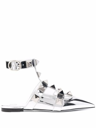 omhyggelig Genbruge Sæbe Valentino Silver Women's Shoes | Shop the world's largest collection of  fashion | ShopStyle