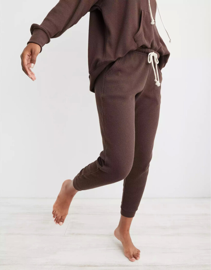 aerie Waffle Jogger ShopStyle Pants