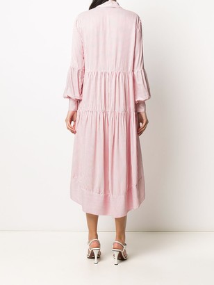 Elisabetta Franchi Striped Print Shirt Dress