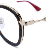Thumbnail for your product : Gucci Eyewear color block round-frame glasses
