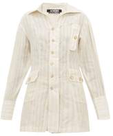 Thumbnail for your product : Jacquemus Roman Linen Striped Shirt - Womens - Ivory
