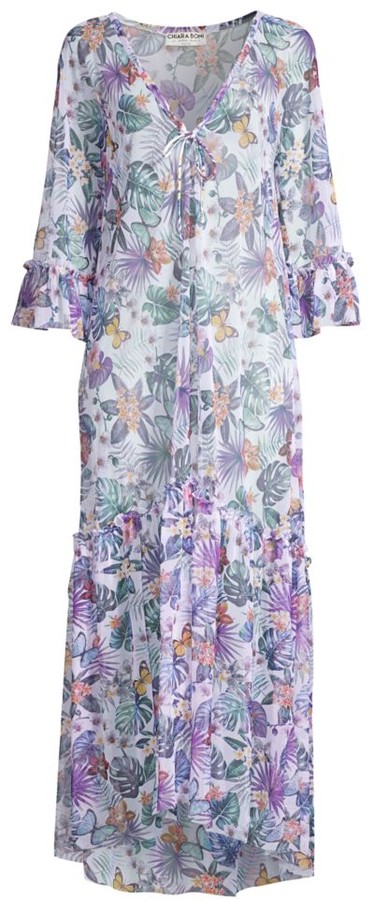 butterfly maxi dress