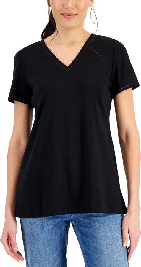 Karen Scott Womens Orange Scoop Neck Slit Sleeve T-Shirt Top Plus 0X BHFO 4950 
