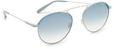 Thumbnail for your product : Garrett Leight Innes Denim Sunglasses