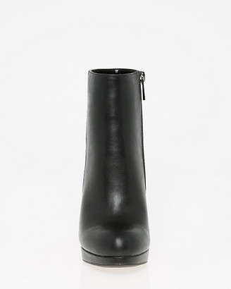 Le Château Faux Leather Almond Toe Ankle Boot