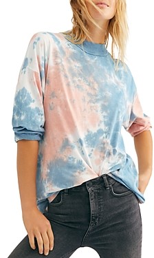 Free People Be Free Cotton Tie-Dyed Tee