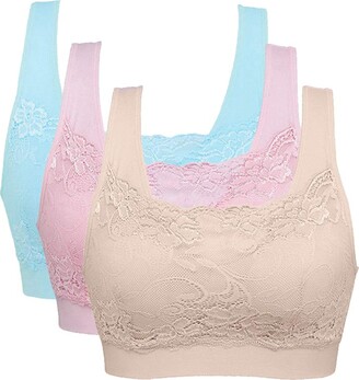 Lolmot Women's Comfortable Sexy Thin Cup Gathering Bra Lightweight  Breathable Removable Straps Bra Seamless Non-Steel Ring Breathable  Underwear Bras