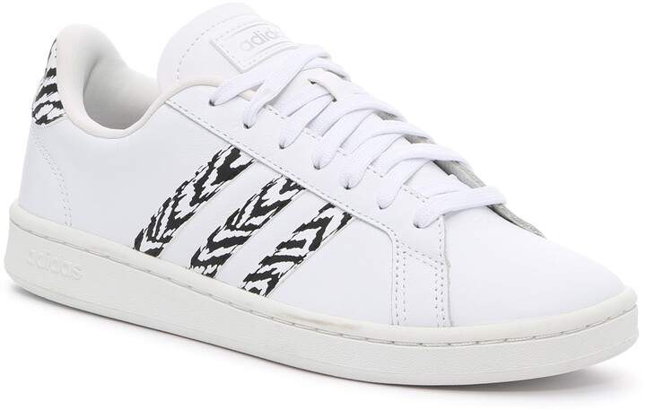 ADIDAS Womens Grand Court Zebra Stripe Trainers (White) - Womens from  Loofes UK