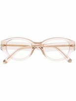 Thumbnail for your product : RetroSuperFuture Transparent Round-Frame Eyeglasses