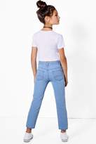 Thumbnail for your product : boohoo Girls Light Blue Boyfriend Jeans