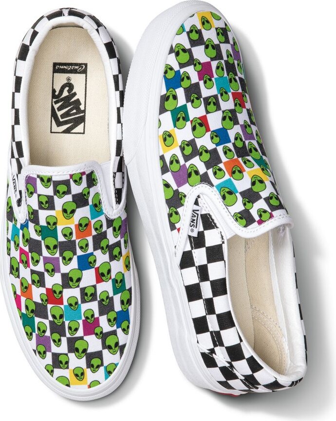 Vans Customs Aliens Checkerboard Creator Slip-On - ShopStyle