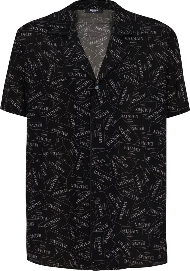 Balmain Logo-Print Shirt