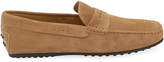 Thumbnail for your product : Tod's City Gommini Suede Penny Loafer, Tan