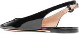 Thumbnail for your product : Gianvito Rossi Patent-leather Slingback Flats