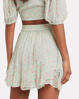 Thumbnail for your product : HEMANT AND NANDITA Sana Floral Mini Skirt