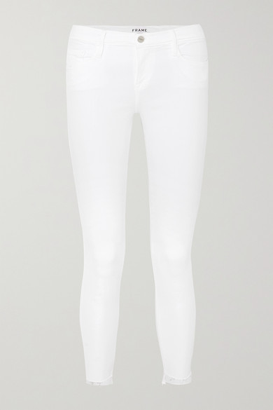 frame denim white jeans