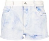 Thumbnail for your product : Stella McCartney Marble Tie-Dye Denim Shorts