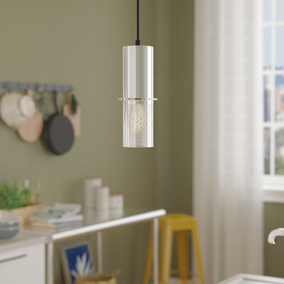 Wrought Studio Ansara 1 - Light Single Cylinder Pendant