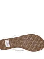 Thumbnail for your product : TKEES Embossed Leather Flip Flops