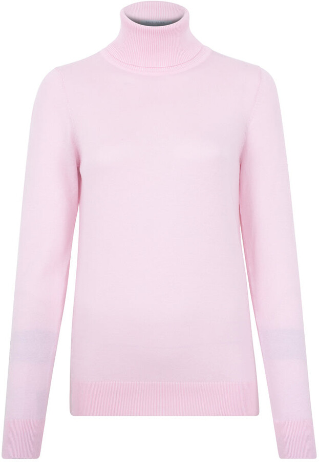 purple roll neck jumper