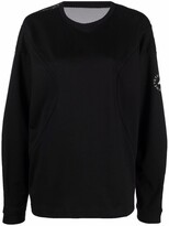 Thumbnail for your product : adidas by Stella McCartney Logo-Print Panelled Sweatshirt