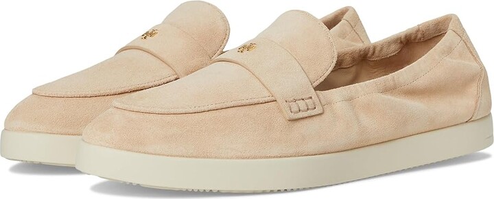 Tory Burch Ballet Sport Loafer Women's Flat Shoes Sand Dune : 5 M, Suede