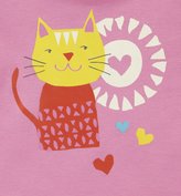 Thumbnail for your product : Zutano Pretty Kitty L/S Fitted Tee - Hot Pink-12 Months