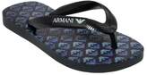 Thumbnail for your product : Armani Junior Logo Printed Rubber Flip Flops